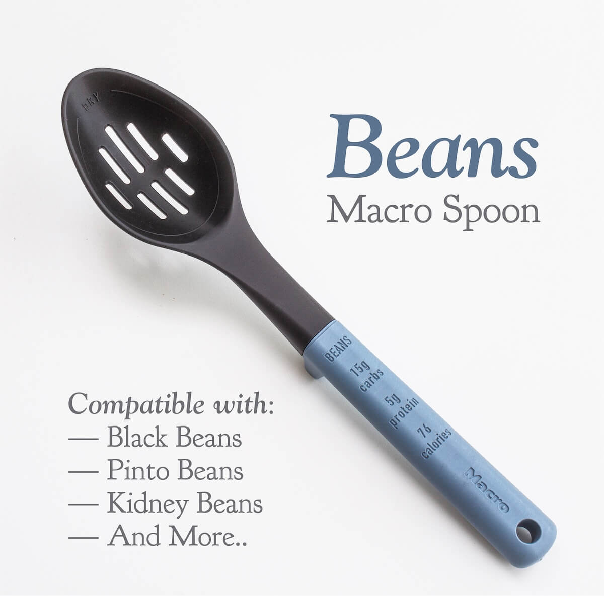 Macro 5-Piece Measuring Spoon Set - For Pasta, Potatoes, Rice, Beans, Oatmeal