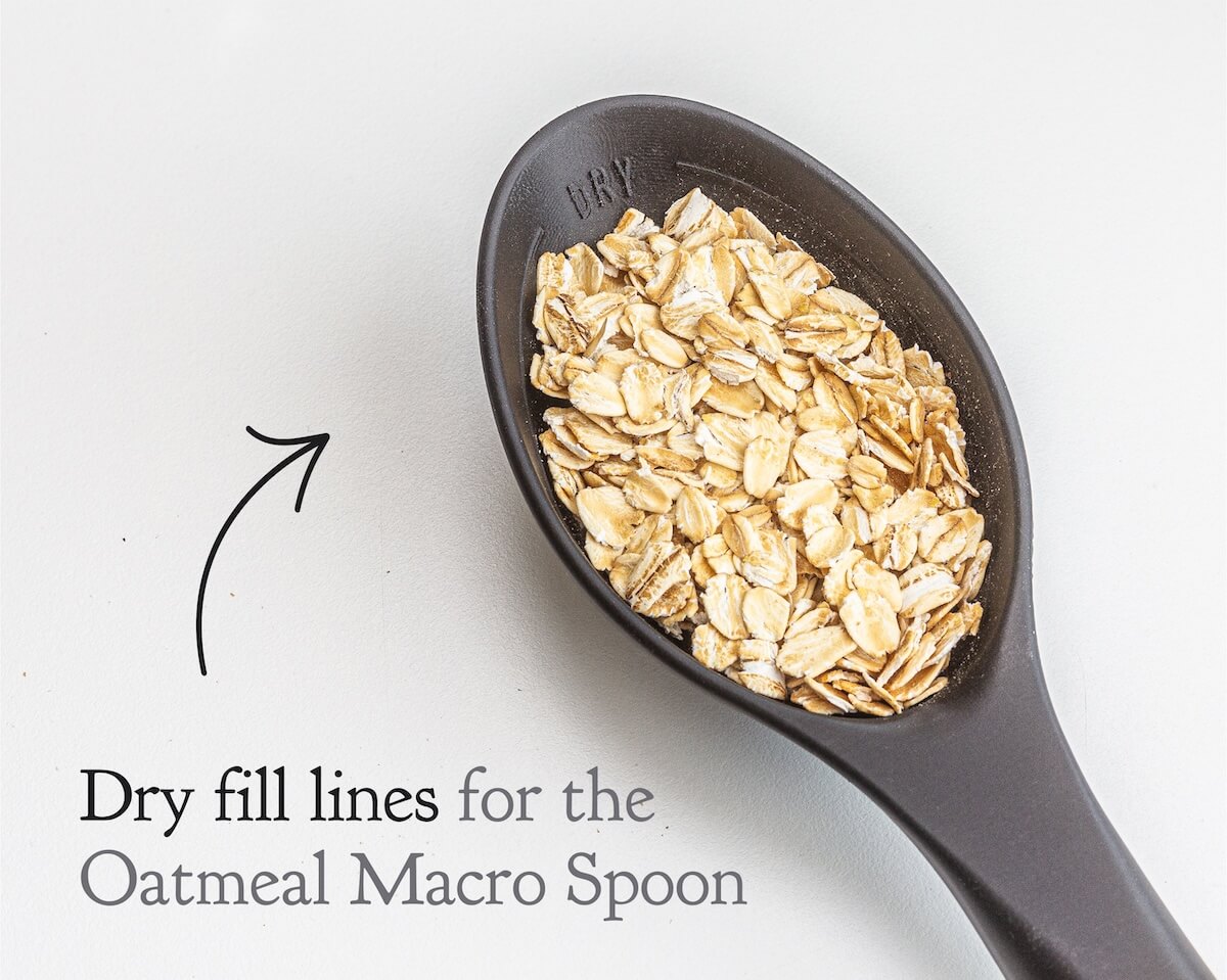 Macro 5-Piece Measuring Spoon Set - For Pasta, Potatoes, Rice, Beans, Oatmeal