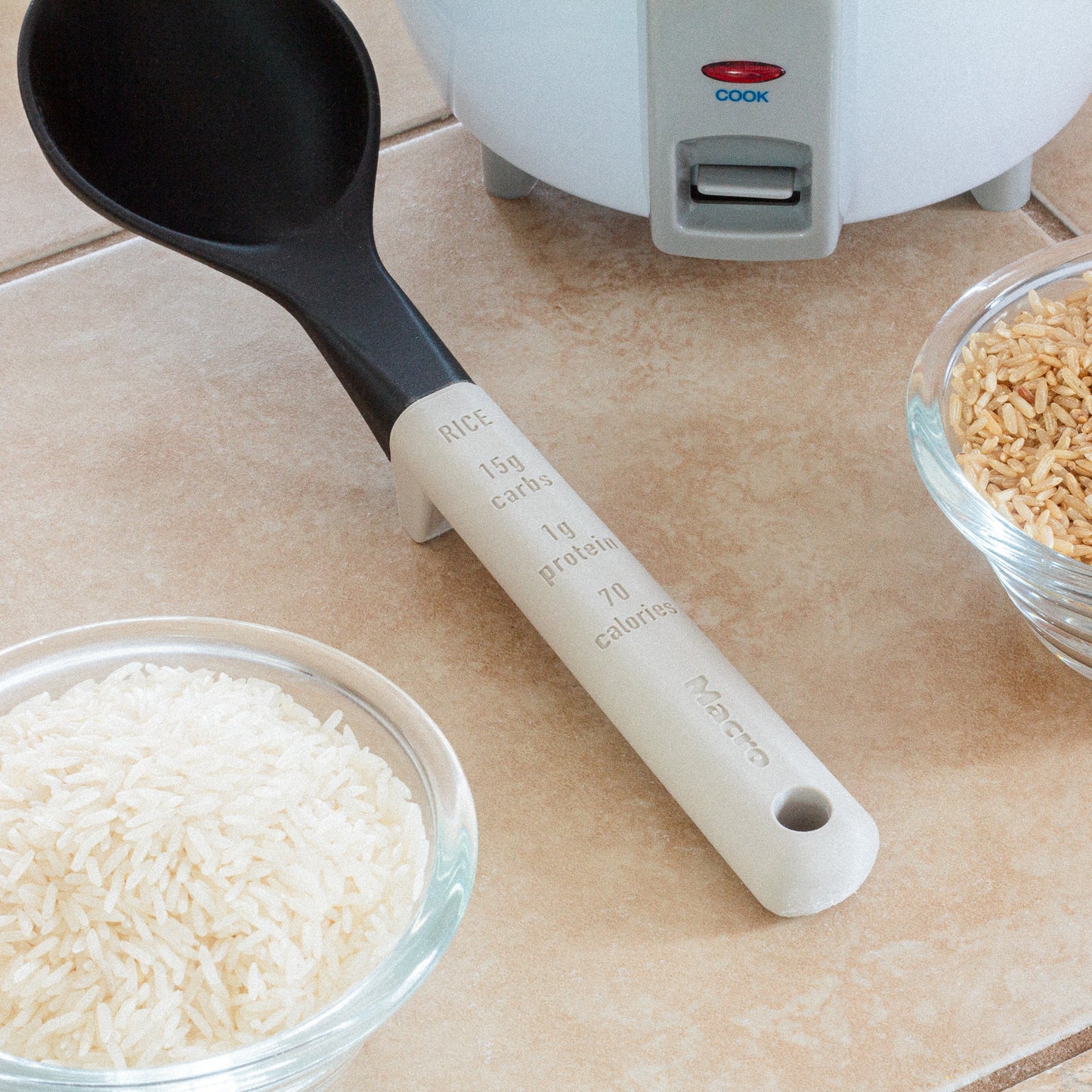 Macro 5-Piece Measuring Spoon Set - For Pasta, Potatoes, Rice, Beans, Oatmeal