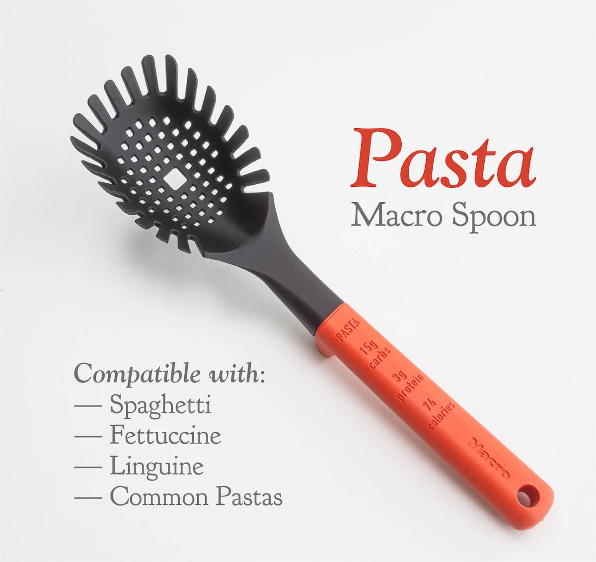 Macro 5-Piece Measuring Spoon Set - For Pasta, Potatoes, Rice, Beans, Oatmeal
