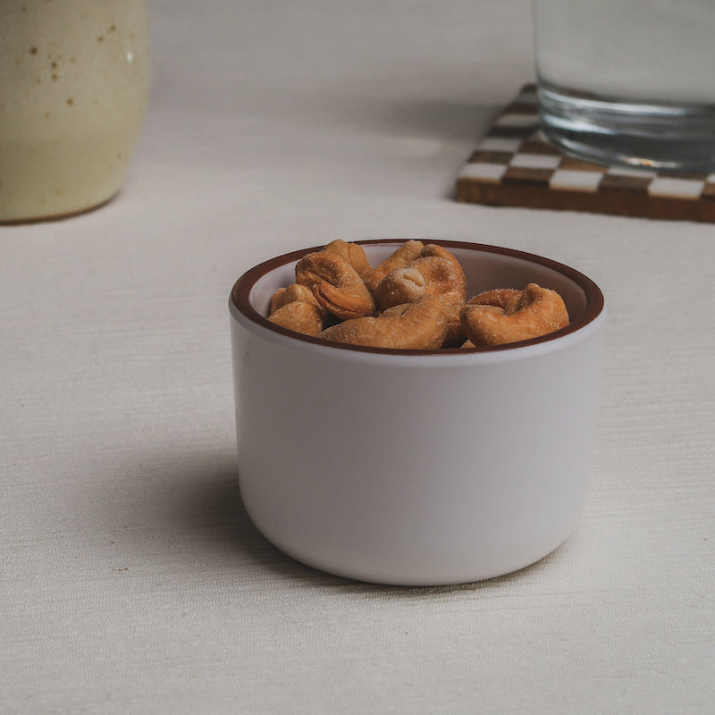 The nuts Macro Bowl filled to the rim with cashews.