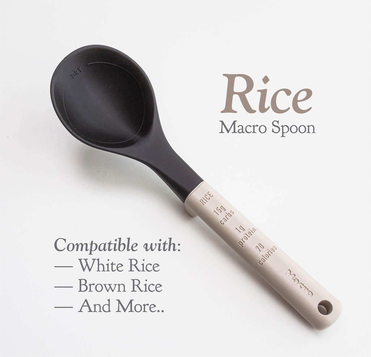 Macro 5-Piece Measuring Spoon Set - For Pasta, Potatoes, Rice, Beans, Oatmeal